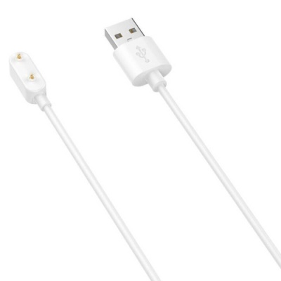 зарядний пристрій для смарт-годинника магнітний (2 pin) 7,8mm*14,3mm (білий) 