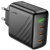 Мережевий Зарядний Пристрій Hoco CS27A PD67W+ QC3.0 (1USB/3Type-C) (чорний) мережевий зарядний пристрій hoco cs27a pd67w+ qc3.0 (1usb/3type-c) (чорний)