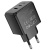 Мережевий Зарядний Пристрій Hoco CS16A 1Lightning + 1Type-C/20W/PD (Чорний) мережевий зарядний пристрій hoco cs16a 1lightning + 1type-c/20w/pd (чорний)