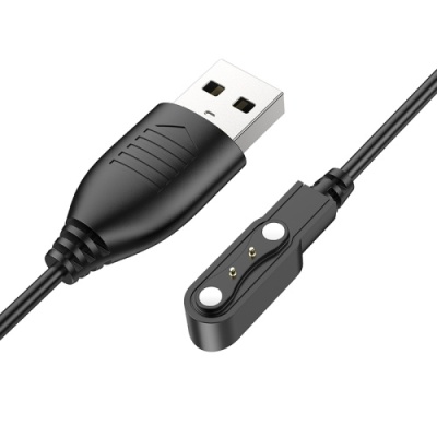 зарядний пристрій для смарт-годинника hoco y7 pro магнітний (чорний) 3mm*9.5mm 