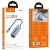 USB HUB Hoco HB1C 4in1 (USB to USB3.0*4) (сірий) usb hub hoco hb1c 4in1 (usb to usb3.0*4) (сірий)