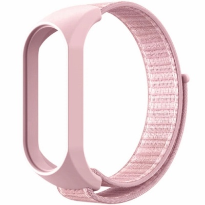 ремінець для xiaomi mi band 3/4/5/6 nylon (світло-рожевий) 