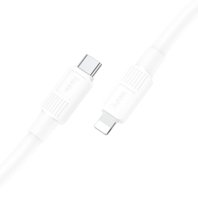 кабель hoco x84 solid (pd) type-c - lightning 20w 3a/1m (білий) 