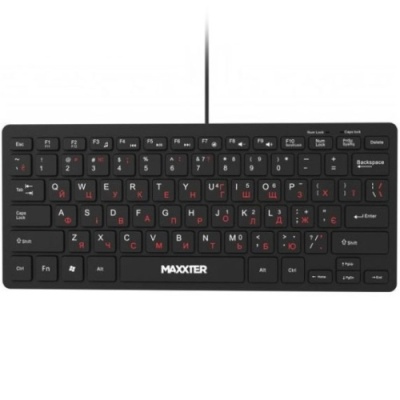 клавіатура дротова maxxter kbm-c01b-ua (чорний) 
