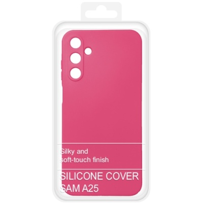 Купить силіконовий чохол soft silicone case для samsung a256 galaxy a25 5g (малиновий) онлайн