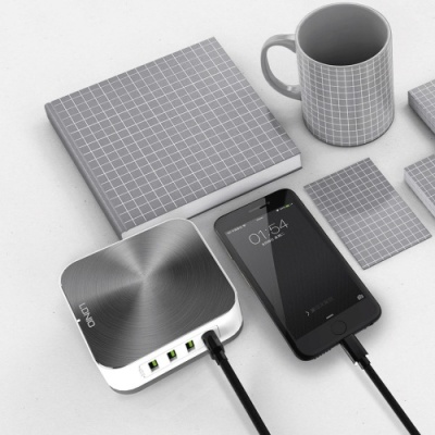 мережевий подовжувач ldnio a8101 qc3.0 8usb 10a (сірий) 