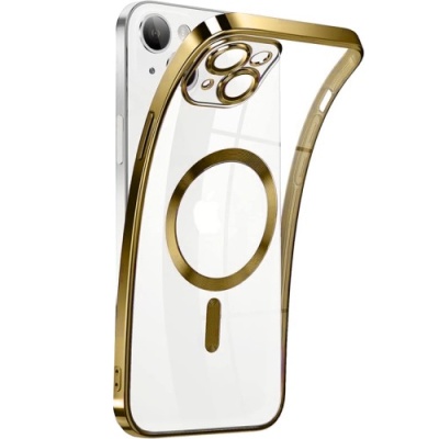 Купить чохол tpu metallic full camera with magsafe для apple iphone 13 (gold) онлайн