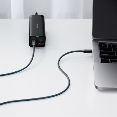 кабель baseus dynamic series type-c - type-c 100w/1m (cald000216) (slate gray) 