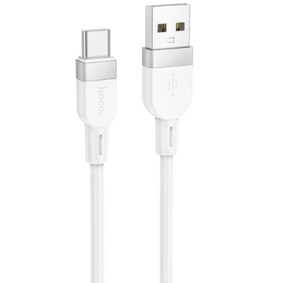 кабель hoco x109 silicone usb - type-c 3.0a/1m (білий) 