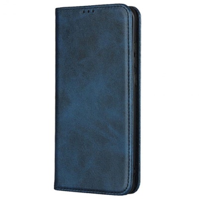 Купить чохол-книжка leather fold для xiaomi poco m3 (темно-синій) онлайн