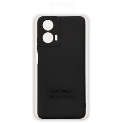 Купить чохол soft silicone case full для motorola g24 power (чорний) онлайн