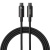 кабель baseus tungsten gold type-c - type-c 240w/2m (cawj040101) (black) 
