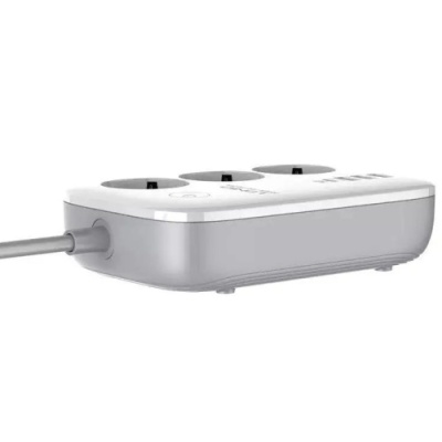 мережевий подовжувач ldnio sew3452 3 ports / pd / 3usb/ 1  qc 3.0 / 1 type-c / wifi (white) 