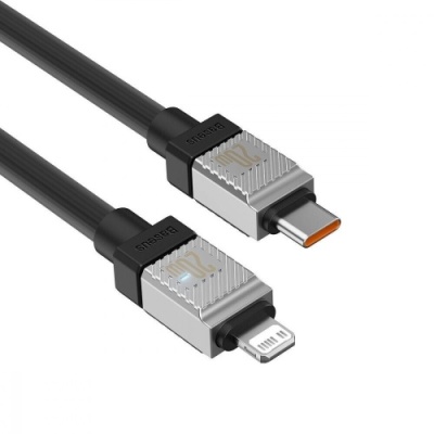 кабель baseus coolplay series (pd) type-c - lightning 20w/5a/2m (cakw000101) (black) 