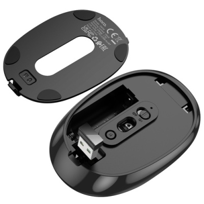 мишка бездротова hoco gm34 nuevo dual mode 2.4g + bluetooth (3.0+5.2) (чорний) 