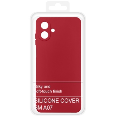 Купить чохол soft silicone case full для samsung a075 galaxy a07 4g (червоний) онлайн