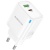 Мережевий Зарядний Пристрій Borofone BA83A 1USB/18W/QC3.0 + 1Type-C/20W/PD (Білий) мережевий зарядний пристрій borofone ba83a 1usb/18w/qc3.0 + 1type-c/20w/pd (білий)