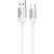 кабель borofone bx108 silicone usb - type-c 3a/1m (білий) 