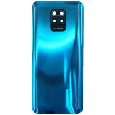 задня кришка для xiaomi redmi note 9s/note 9 pro/note 9 pro max (зі склом камери) blue
