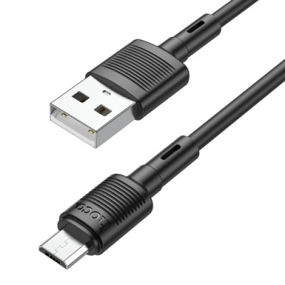 кабель hoco x83 usb - microusb 2.4a/1m (чорний) 