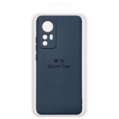 Купить чохол soft silicone case full для xiaomi 12 (темно-синій) онлайн