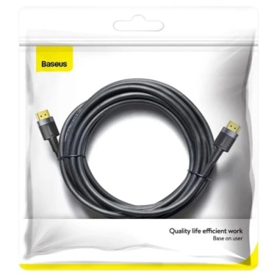 кабель baseus cafule 4khdmi male to 4khdmi male (5m) (black) 