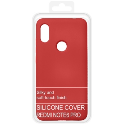 Купить силіконовий чохол soft silicone case для xiaomi redmi note 6 pro - red онлайн