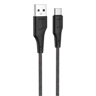 кабель hoco x58 airy silicone usb - type-c 3.0a/1m (чорний) 