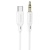 кабель aux borofone bl18 3.5mm(male) - type-c(male) 1m (білий) 