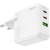 Мережевий Зарядний Пристрій Hoco C115A PD65W+ QC3.0 (1USB/2Type-C) (білий) мережевий зарядний пристрій hoco c115a pd65w+ qc3.0 (1usb/2type-c) (білий)