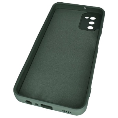 Купить силіконовий чохол soft silicone casevsmagnet ring для samsung a037 galaxy a03s - dark green онлайн
