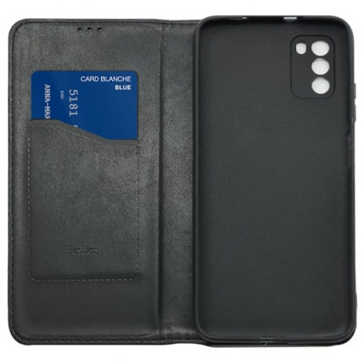 Купить чохол-книжка leather fold для xiaomi poco m3 (чорний) онлайн
