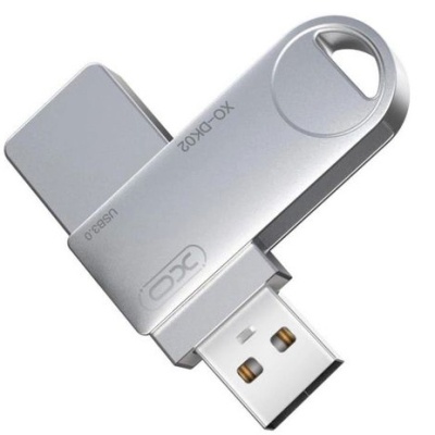 usb флеш-накопичувач xo dk02 usb3.0 128gb (сталевий) 