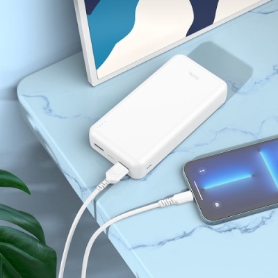 додаткова батарея power bank hoco j100a high-ranking 20000 mah (білий) 