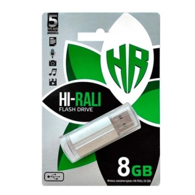 usb флеш-накопичувач hi-rali corsair 8gb (сріблястий) 