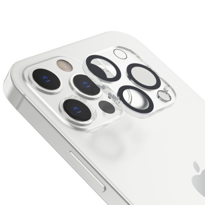 захисно скло на камеру hoco g13 3d для apple iphone 12 pro (чорний) 
