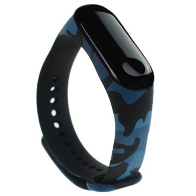 ремінець для xiaomi mi band 3/4 (military) blue 