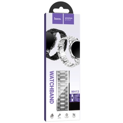 ремінець hoco wh13 для watch band (20mm) (silver) 