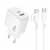 Мережевий Зарядний Пристрій Borofone BAS44A 1USB/18W/QC3.0 + 1Type-C/20W/PD + (Type-C - Type-C) (Білий) мережевий зарядний пристрій borofone bas44a 1usb/18w/qc3.0 + 1type-c/20w/pd + (type-c - type-c) (білий)
