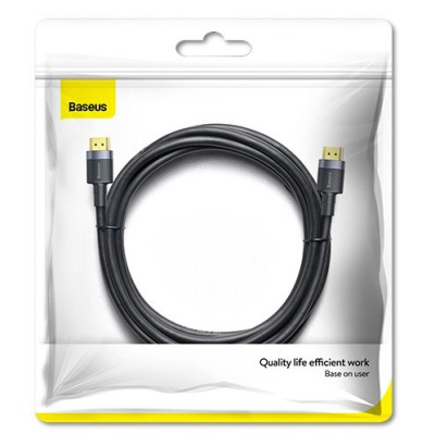 кабель baseus cafule 4khdmi male to 4khdmi male (2m) (black) 
