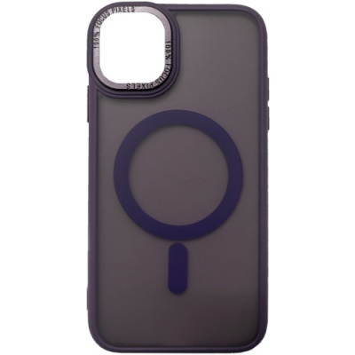 Купить чохол space tpu+pc color matte with magsafe для apple iphone 14 (dark purple) онлайн