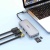usb hub hoco hb33 type-c easy type-c 10-in-1 multi-function converter 0,18m. metal gray 