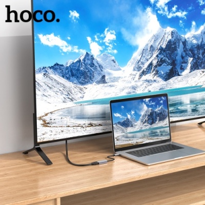 перехідник hoco ua20 type-c - hdmi 4k 0.115m (сірий) 