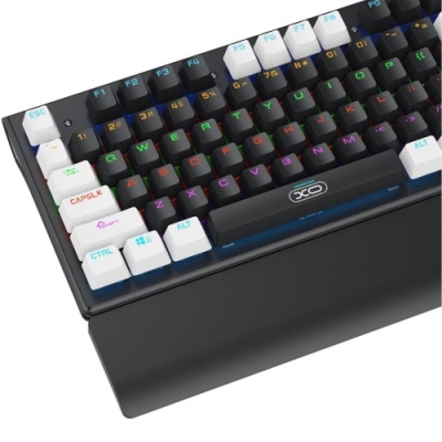 клавіатура дротова і миша xo kb-06 mixed color luminous mechanical (білий мікс) 
