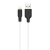 кабель hoco x21 plus silicone usb - lightning 2.4a/2m (чорно-білий) 