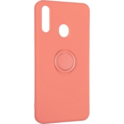 Купить силіконовий чохол soft silicone casevsmagnet ring для samsung a207 galaxy a20s - peach онлайн