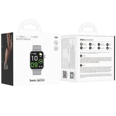 смарт-годинник hoco y26 smart sports watch (срібний) 