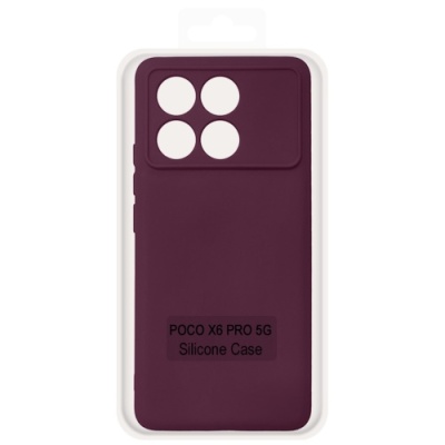 Купить чохол soft silicone case full для xiaomi poco x6 pro 5g (maroon) онлайн