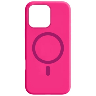 Купить чохол silicone case with magsafe для apple iphone 15 (hot pink) онлайн