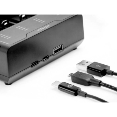 зарядний пристрій energenie bc-usb-02 (18650,aa,aaa та ін.) 